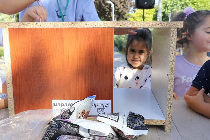 Elazığ'da ilkokul ve üniversite öğrencileri sahipsiz hayvanlar için yuva yaptı G5