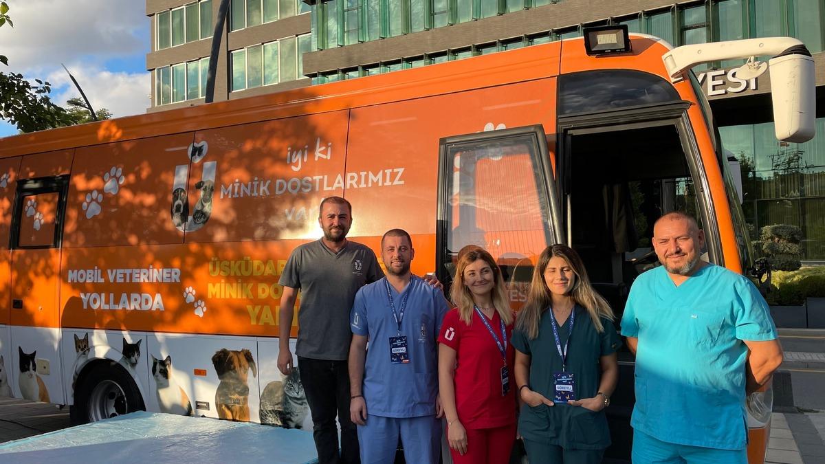 &Uuml;sk&uuml;dar Belediyesi Vetb&uuml;sler ile mobil veteriner hizmetini başlattı