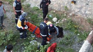 Tokat'ta boş kanala düşen lise öğrencisi yaralandı