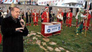 Cumhurbaşkanı Erdoğan'a 'Yeni Türkiye Marşı' ile karşılama