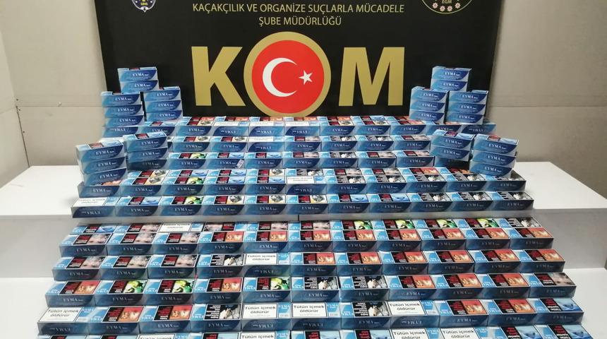 Samsun’da 100 bin filtreli sigara kağıdı yakalandı