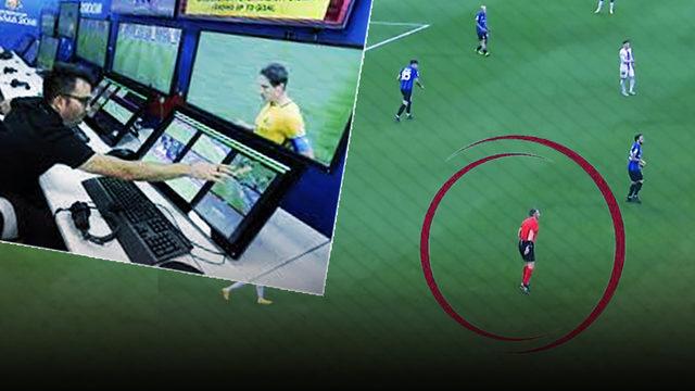 Neler oldu neler! Inter Barcelona maçında skandal... Penaltı için gitti ofsayt verdi