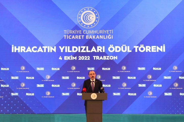 Ticaret Bakanı Muş, Trabzon'da "İhracatın Yıldızları Ödül Töreni"nde konuştu: G1