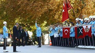 Meclis'te bir ilk! Erdoğan'ı polislerden oluşan tören mangası karşıladı