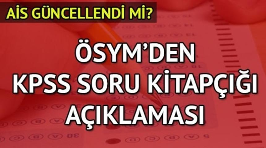 KPSS Soru ve cevapları neden yayınlanmadı? AİS ne zaman güncelleniyor?