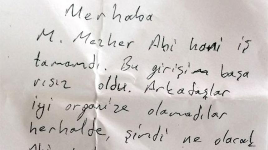 Gülen'in yeğenine not: Hani iş tamamdı