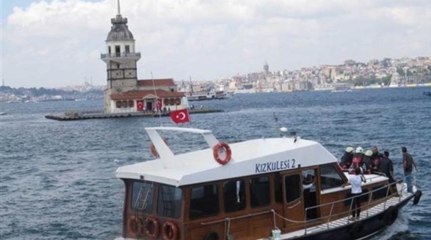 Kız Kulesi’nde yangın paniği