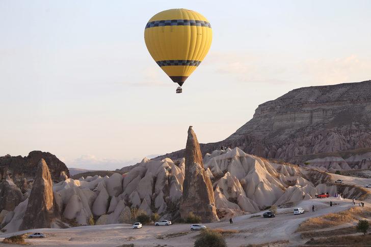 Kapadokya'da 9 ayda 508 bin 181 turist bölgeyi gökyüzünden izledi G4