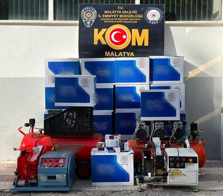 Malatya'da 4 milyon 455 bin makaron ile 39 litre sahte içki ele geçirildi G1