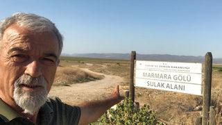 Geriye sadece adı kaldı! Bir damla su bile yok... Marmara Gölü'nde durum çok vahim