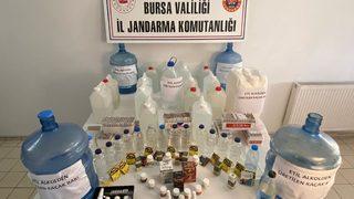 Bursa'da sahte alkol operasyonunda 1 kişi gözaltına alındı
