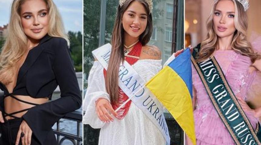 Savaşın iki tarafıydı! Ukrayna güzellik kraliçesi, Rus rakibiyle aynı odayı paylaşmak zorunda kaldığı için tepki gösterdi
