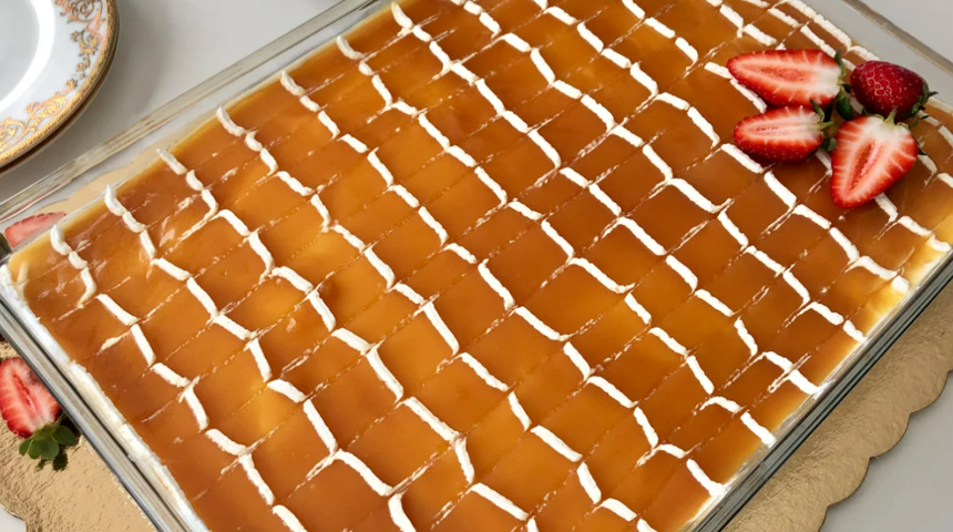 En lezzetli şerbetli tatlı: Karamelli trileçe tarifi! Trileçe nasıl yapılır?