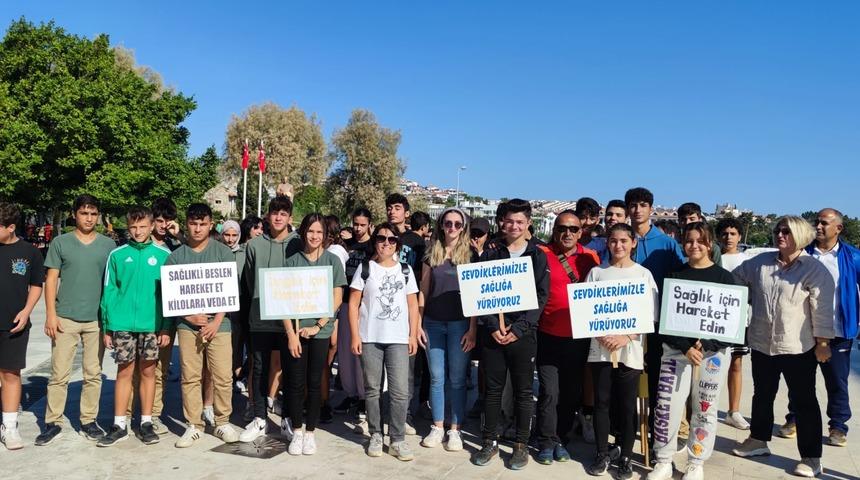 Datça'da Dünya Yürüyüş Günü dolayısıyla etkinlik düzenlendi