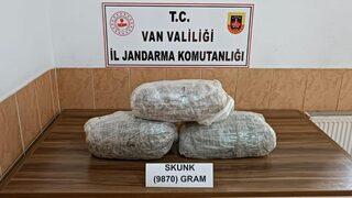 Van'da 9 kilo 870 gram skunk ele geçirildi
