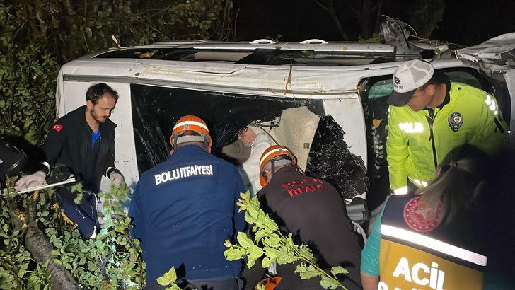 Bolu'da uçuruma devrilen araçtaki 6 kişi yaralandı G5