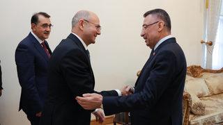 Cumhurbaşkanı Yardımcısı Oktay, Azerbaycan Enerji Bakanı Şahbazov ve SOCAR Başkanı Najaf'ı kabul etti
