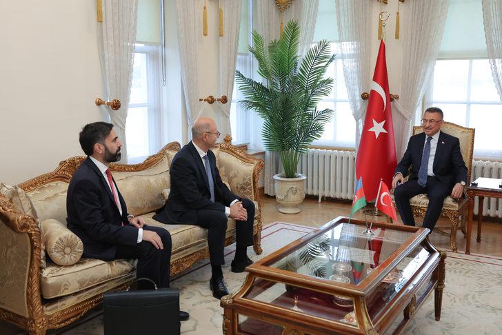 Cumhurbaşkanı Yardımcısı Oktay, Azerbaycan Enerji Bakanı Şahbazov ve SOCAR Başkanı Najaf'ı kabul etti G3