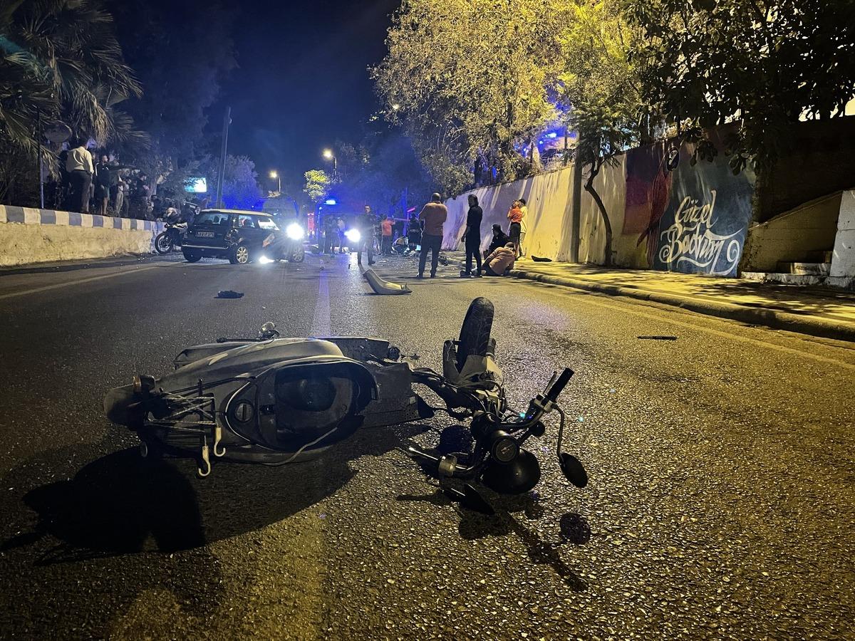 Bodrum'da otomobille motosikletin &ccedil;arpışması sonucu 1 kişi &ouml;ld&uuml;, 3 kişi yaralandı