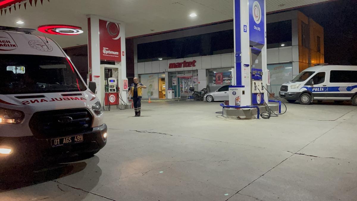 Adana'da akaryakıt istasyonundaki silahlı saldırıda iki kişi yaralandı