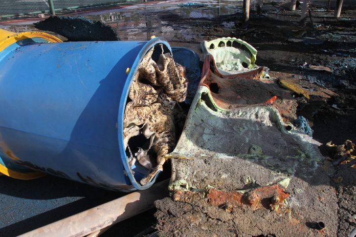 Mardin'de çocuk parkındaki oyun grubu yandı, 2 şüpheli yakalandı G4