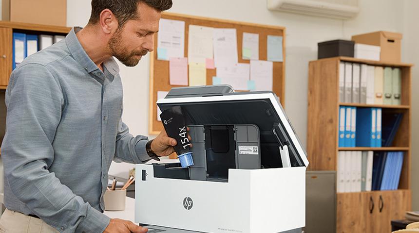 Küçük işletmelerin verimli çalışması için gerekli tüm özellikler HP LaserJet Tank Yazıcıda bir arada!