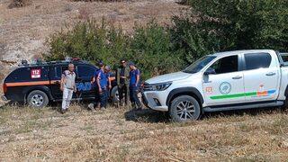 Sulama havuzunda mahsur kalan porsuk kurtarıldı