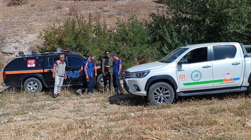 Sulama havuzunda mahsur kalan porsuk kurtarıldı