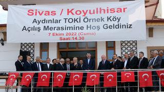 Bakan Kurum, Sivas'ta TOKİ Örnek Köy açılış töreninde konuştu: