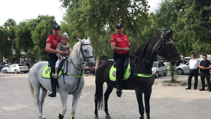 Şehit çocuğunun Adana'daki sünnet törenine polis teşkilatı tam kadro katıldı G3