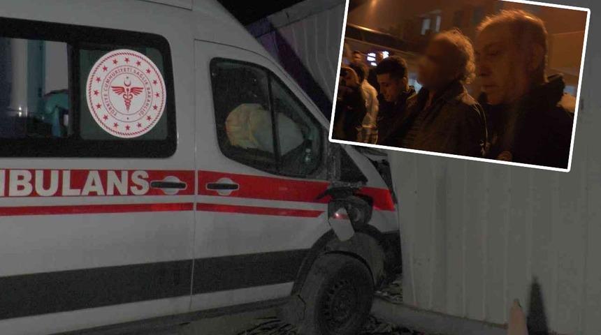 İnanması güç ama gerçek: İçinde hasta ve sağlıkçı varken ambulansı kaçırdı! Kırmızı ışıktaki araçlara çarpıp devam etti ve...