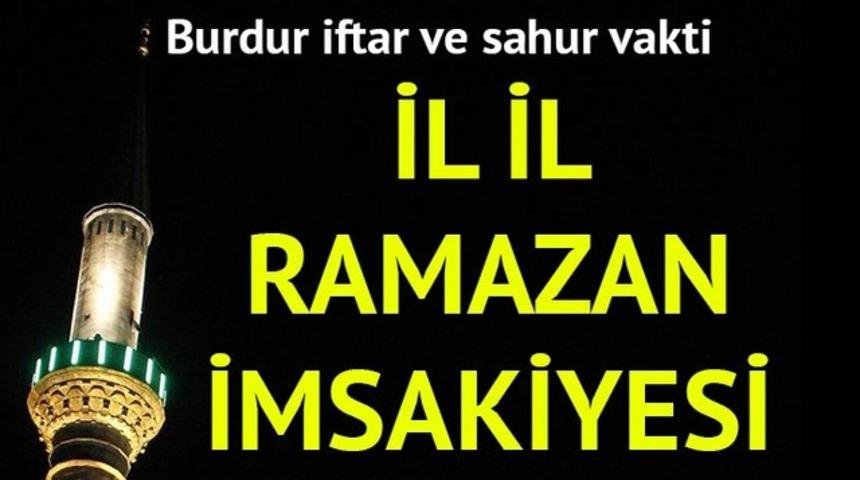 Burdur Ramazan İmsakiyesi 2017: İftara ne kadar kaldı? Burdur imsak ve iftar vakti