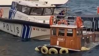 İstanbul Boğazı'nda tekne battı! O anlar saniye saniye kaydedildi
