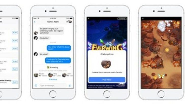 Facebook Messenger oyunları çıktı