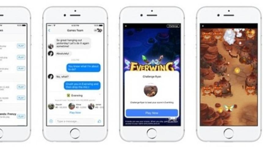 Facebook Messenger oyunları çıktı