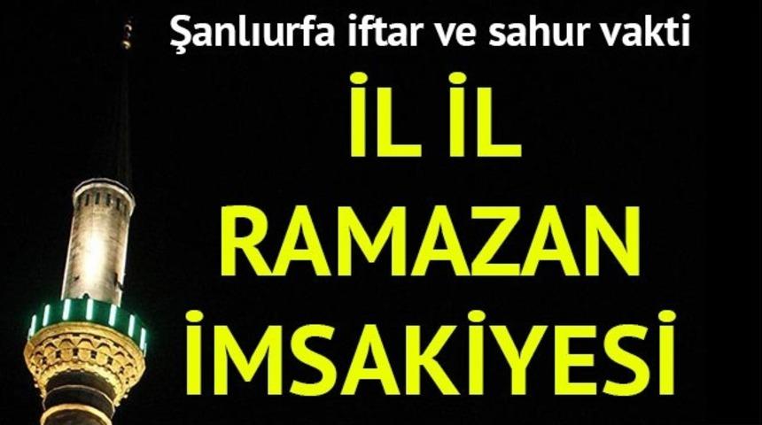 Şanlıurfa Ramazan İmsakiyesi 2017: Sahur saat ka&ccedil;ta? Şanlıurfa imsak vakti, sahur vakti