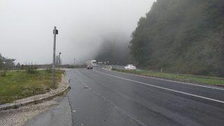 Bolu Dağı'nda sis ve yağmur etkili oluyor