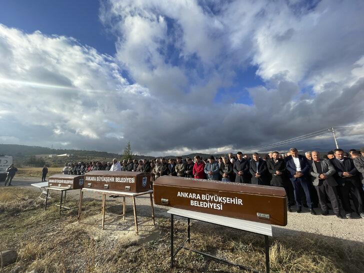Başkentte eşi tarafından öldürülen kadın ile 2 çocuğu toprağa verildi G2