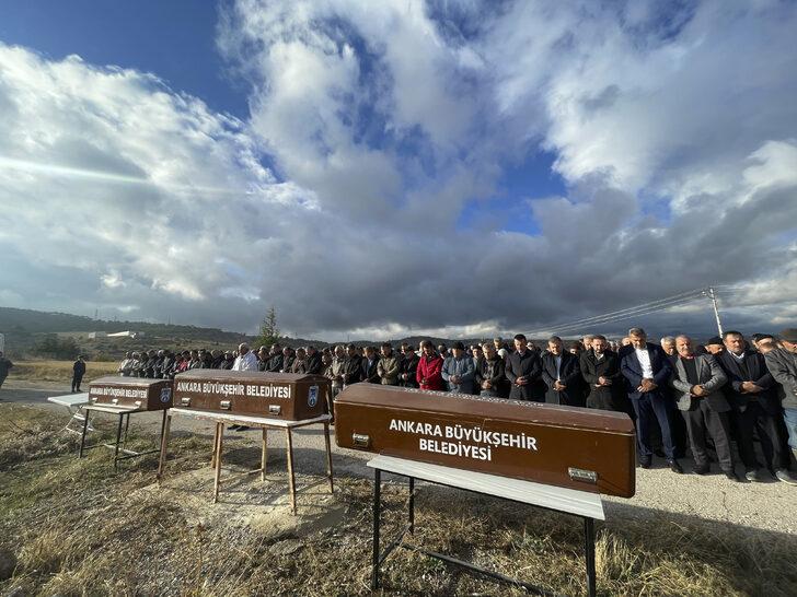 Başkentte eşi tarafından öldürülen kadın ile 2 çocuğu toprağa verildi G4