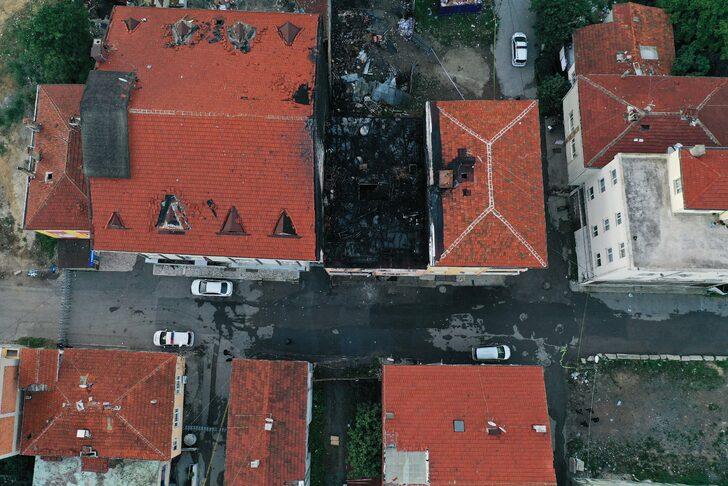 Kadıköy'de 3 kişinin öldüğü bina havadan görüntülendi G5