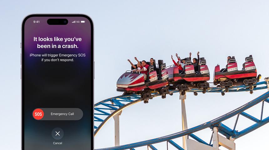 iPhone 14 ile roller coaster'a binenler şok yaşadı! Olan biteni gerçek bir acil durum sandı