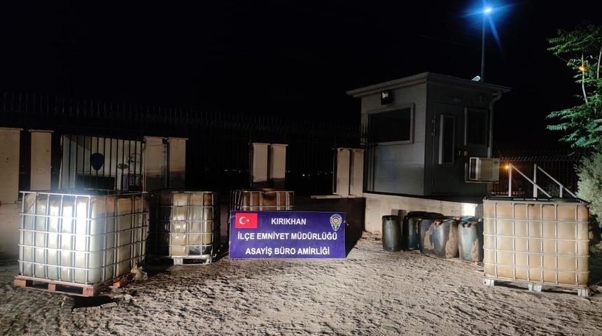 Hatay'da 4 bin 580 litre kaçak akaryakıt ele geçirildi
