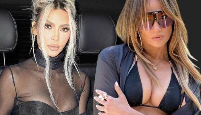 Kim Kardashian ve Jennifer Lopez Jr. Ridinger'ın anma törenindeki tarzıyla olay oldu! Dekolteden ödün vermediler