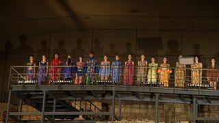 Zeugma Antik Kenti'nde Doku Kumaş Tasarım Yarışması defilesi yapıldı