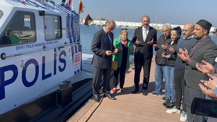 Şehit polisin adı deniz polisinin yeni teknesine verildi G3