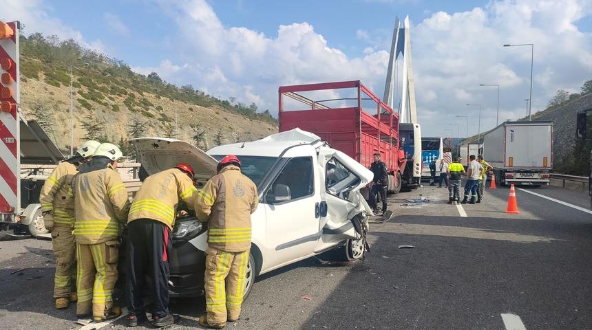 Sarıyer'de zincirleme trafik kazasında 5 kişi yaralandı