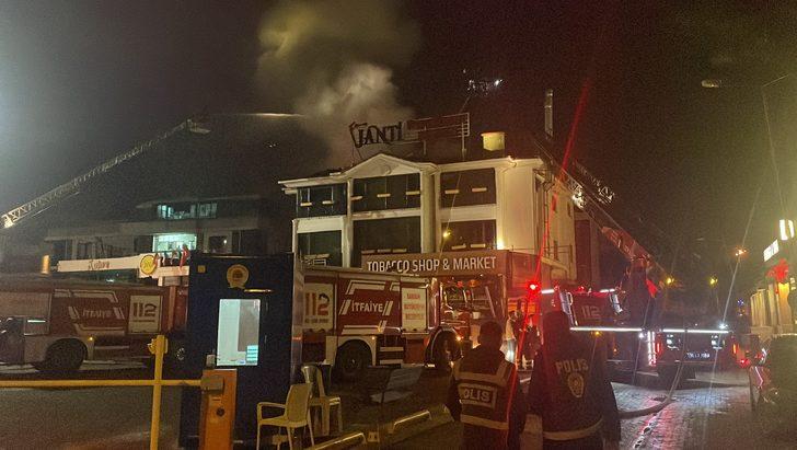 Samsun'da bir otelin çatısında yangın çıktı G3