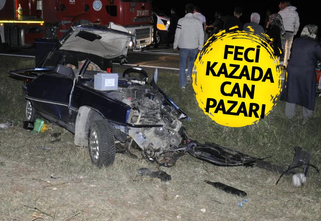 Korkun&ccedil; kaza: Arabalardan biri parampar&ccedil;a oldu! 1 &ouml;l&uuml;, 8 yaralı