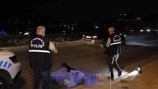 Otomobil 'elektrikli scooter'a çarptı! Geriye bu fotoğraf kaldı