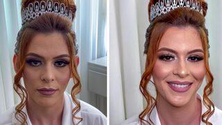 Düğün günü kulaklarından rahatsız olan kadının kepçe kulaklarını gizlemek için bulduğu çözüm şaşırttı